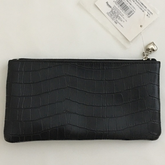 NWT Vintage Hello Kitty Black Crocodile Pen/Cosmetic Pouch Sanrio 2006 - Picture 5 of 13